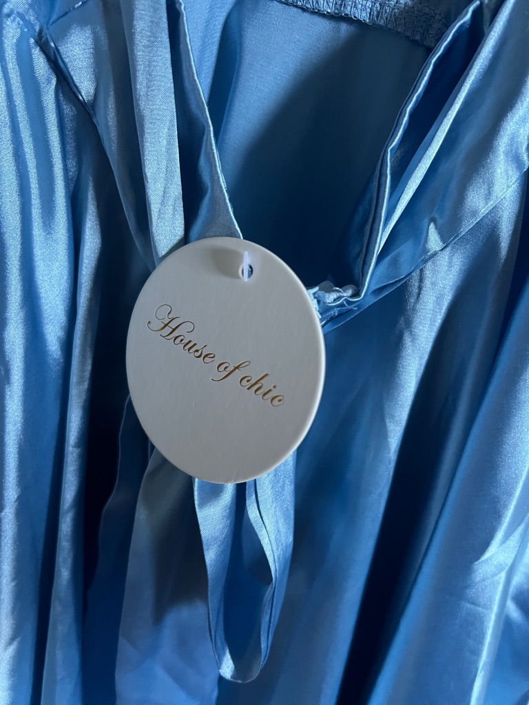 House Of Chic Mini Satin Skater Dress — image 3 of 6